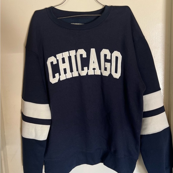 Navy Blue Chicago Sweatshirt - Picture 1 of 6